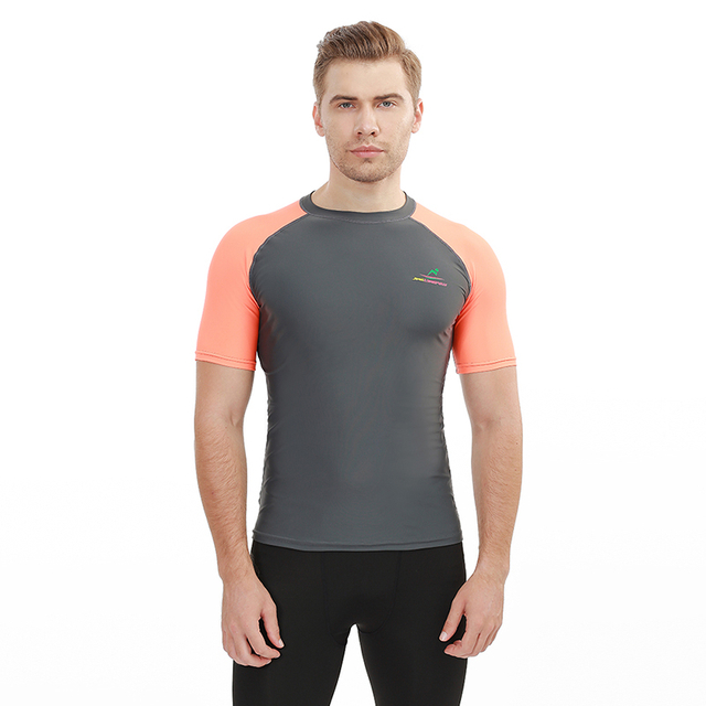 Swimming Surfing Rashguard Onepiece Short Sleeve Bjj Rise Upf 50 Custom Logo Men Rash Guard