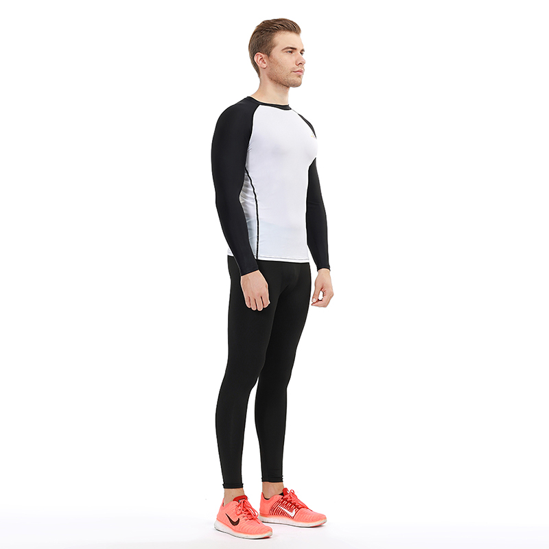 Compressed T-shirt Personalized Bjj Upf 50 Long Sleeve Men Print Swimming Rash Guard