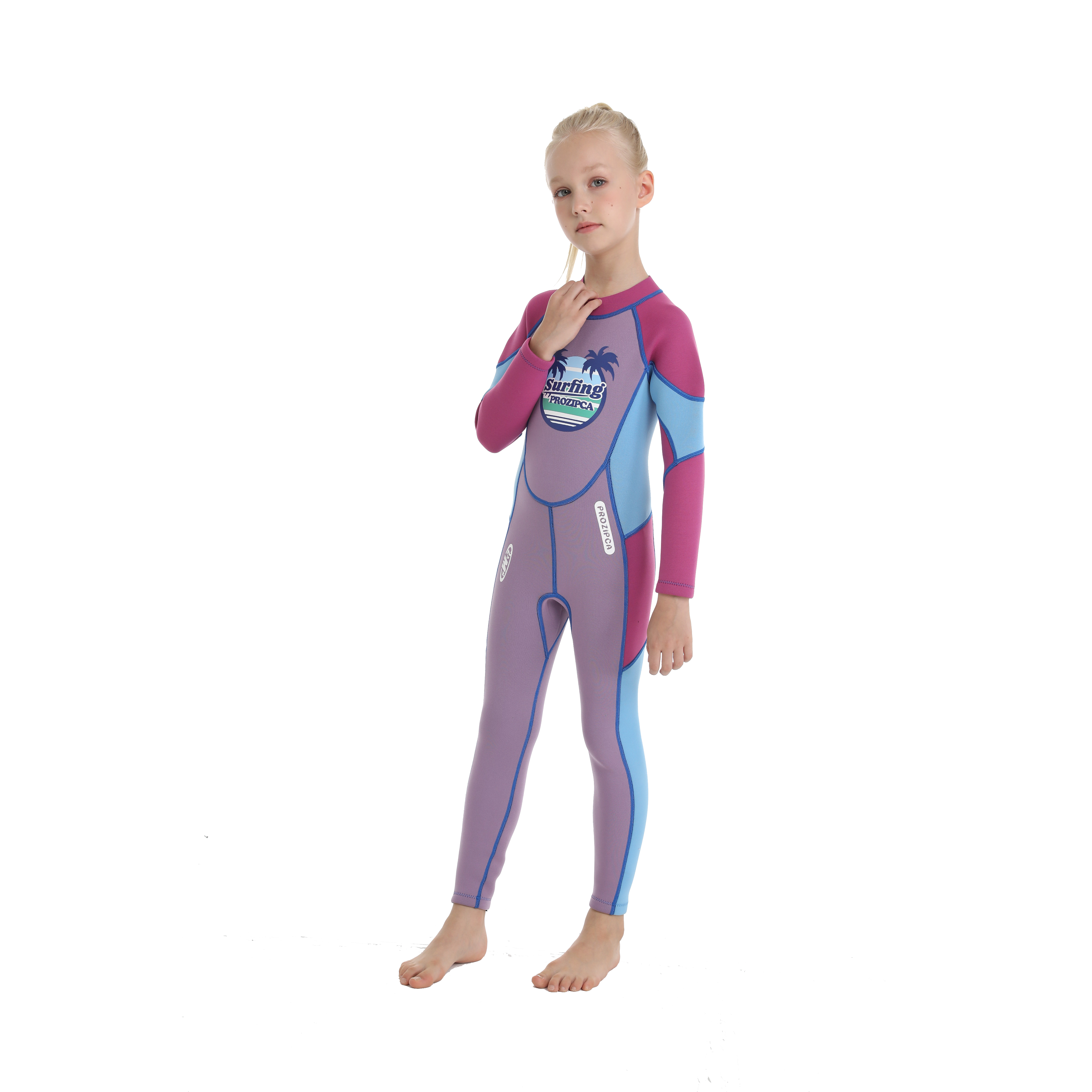 Ultra Strech Long Sleeve Waterproof Tight Children Yamamoto 2.5Mm Neoprene Girls Kids Diving Wetsuit 