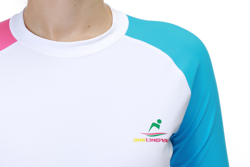 Swimming Women Surfing Rashguard Onepiece Long Sleeve Rash Guard