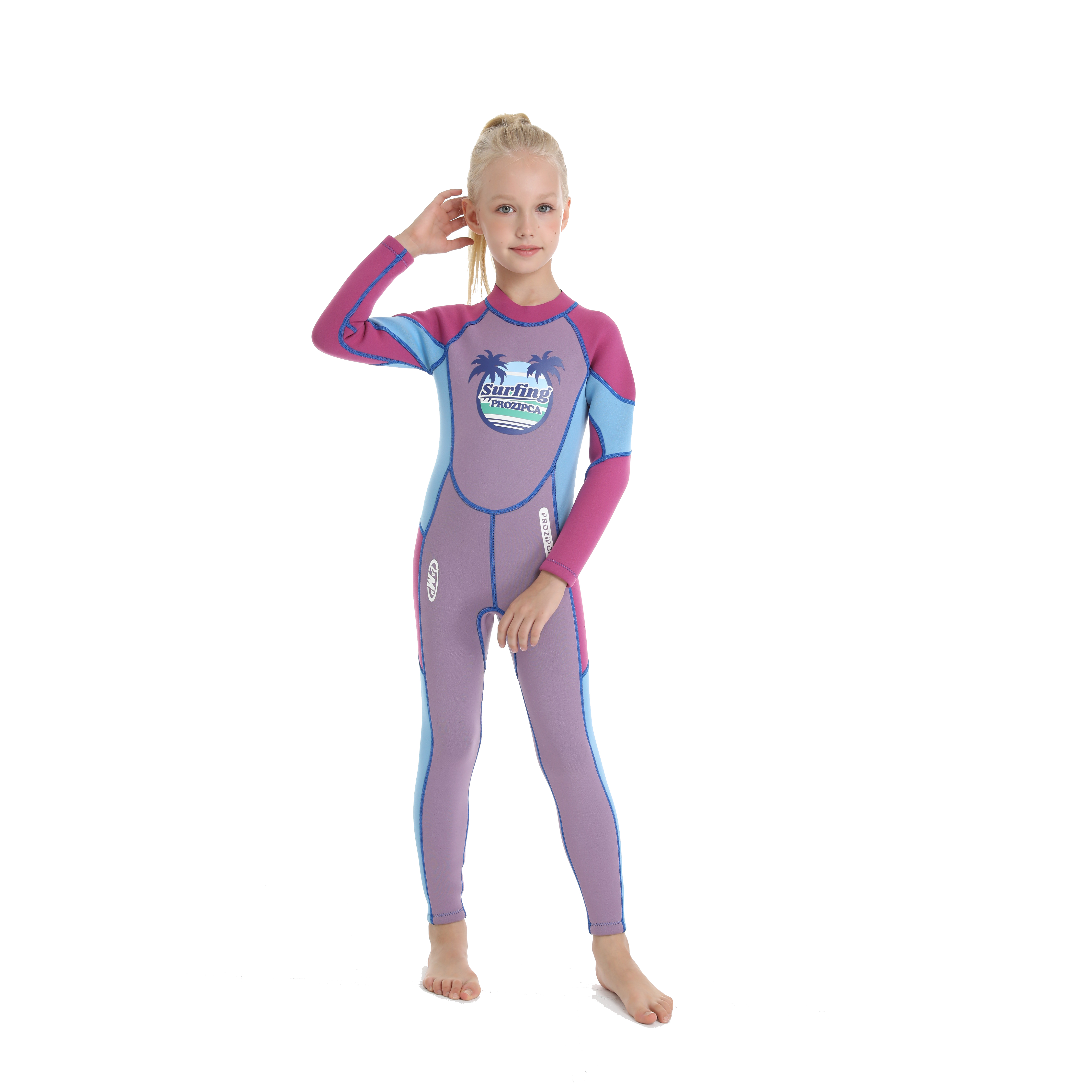 Ultra Strech Long Sleeve Waterproof Tight Children Yamamoto 2.5Mm Neoprene Girls Kids Diving Wetsuit 