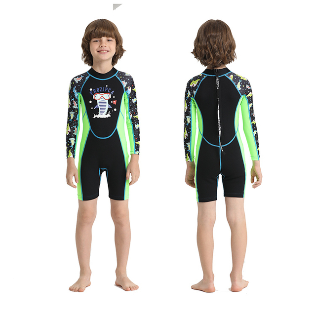 Customized Water Sports Beach Swimsuits Children Wetsuits Shorty Boys Neoprene Kids Surfing Snorkeling Wet Suit