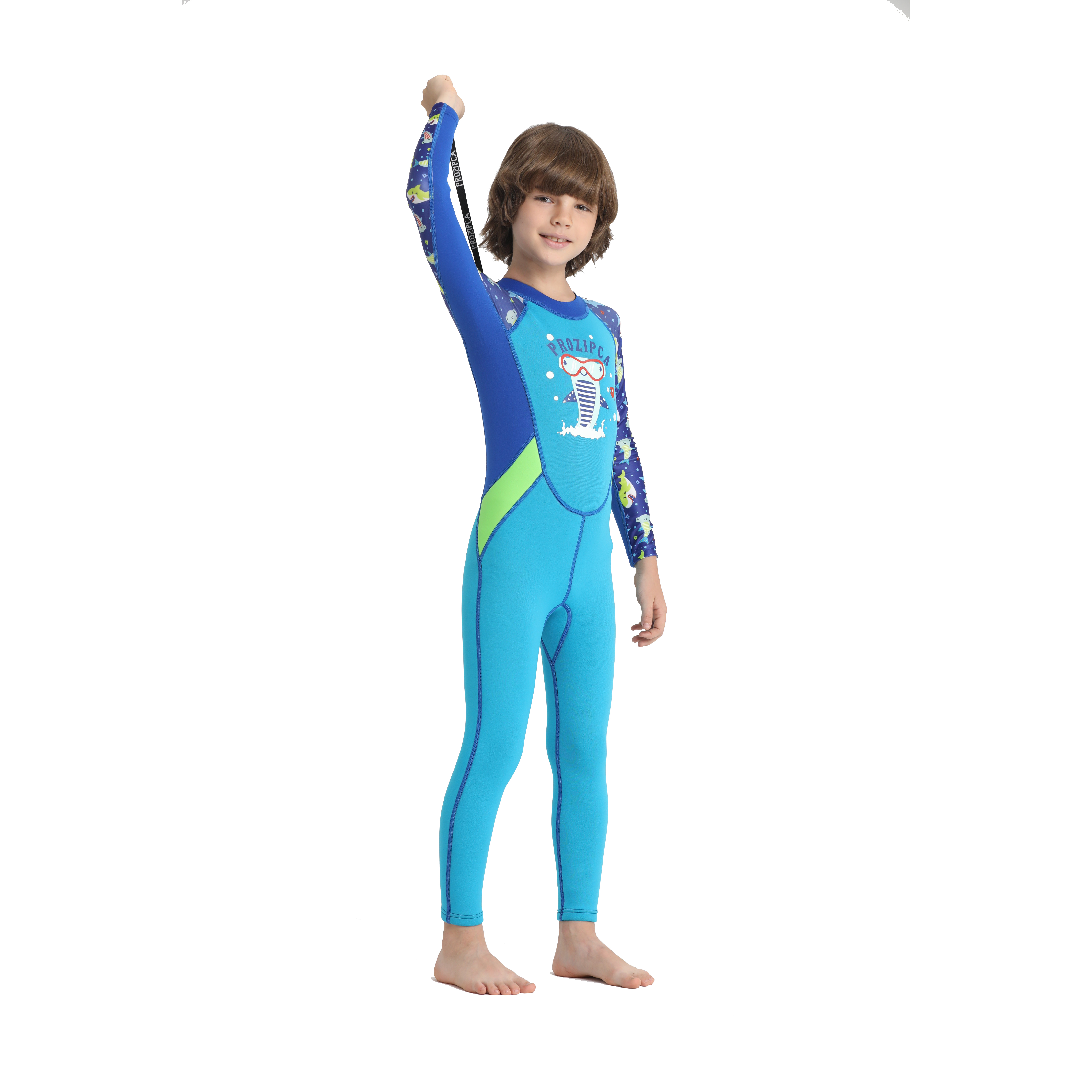 Customized Boys Swimsuit Water Sports Long Sleeves Trousers Kids Neoprene Free Diving Swimming Surfing Wetsuit 