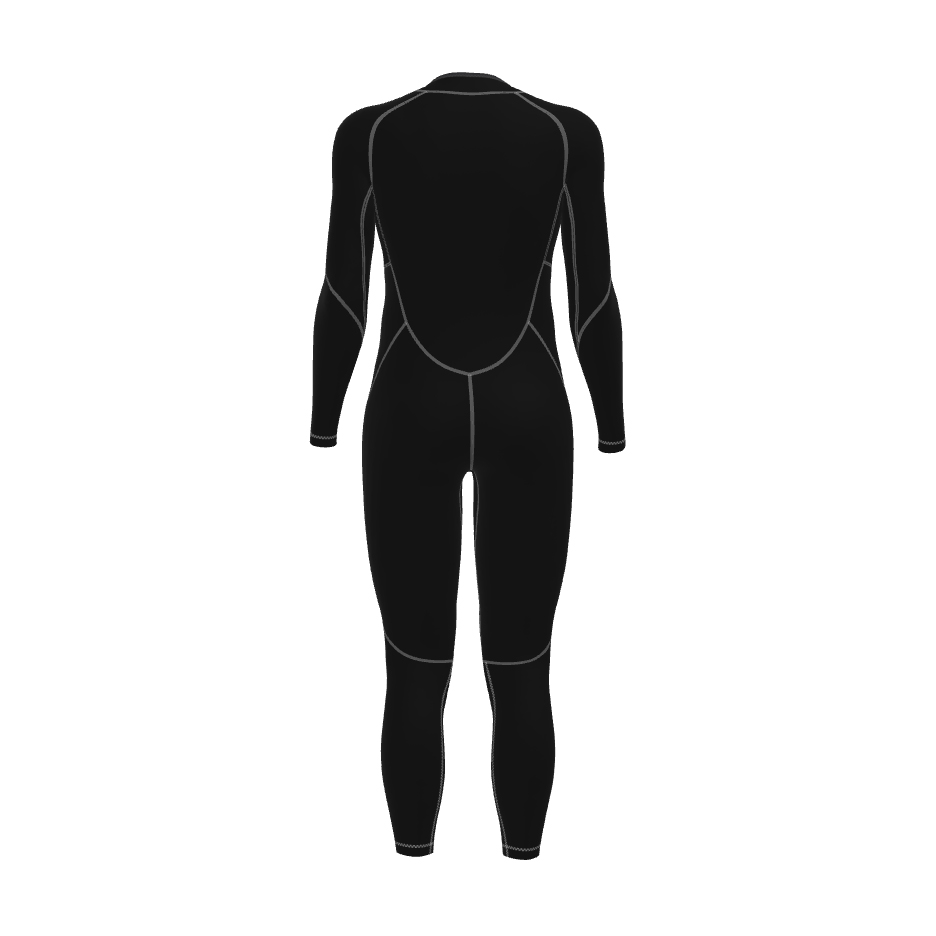 Neoprene Wetsuit Surf Freediving Zip 3mm Smoothskin Long Sleeve Front Zipper Diving Suit