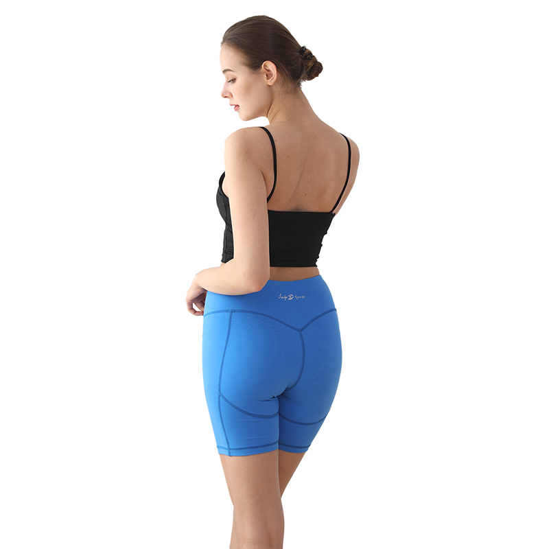 Women Pockets Plus Size Womens Gym Sexy Nude Pants Butt Lifting High Waisted Yoga Shorts
